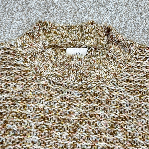 NWT St John’s Bay Textured Knit Sweater Women’s Size PXXL Tan Tweed - Picture 3 of 12